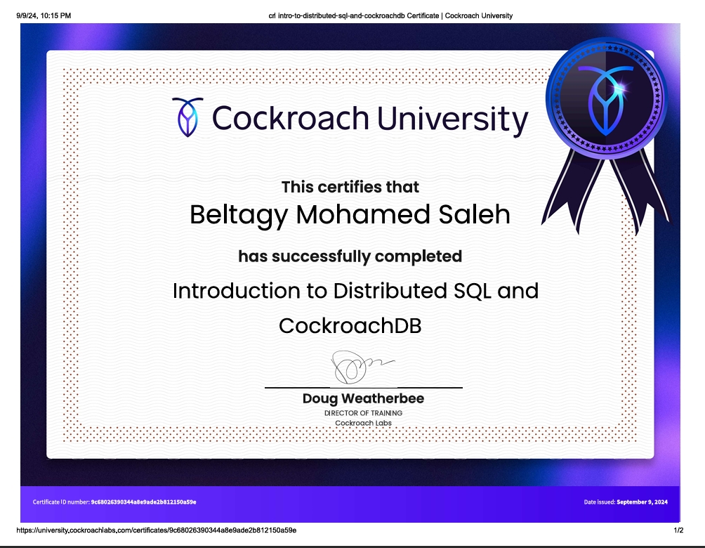 SQL Certification